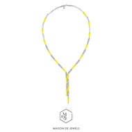Maison de Jewels - Grand ID Necklace สร้อยคอ อินเทรนด์ สีนีอ็อน