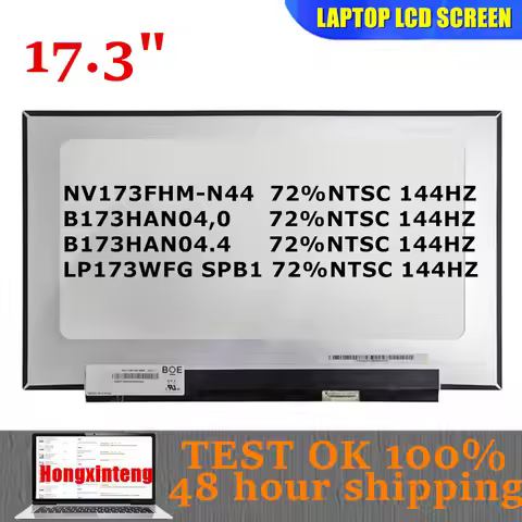 B173HAN04.0 LP173WFG SPB1 NV173FHM-N44 N173HCE-G33 B173HAN04.4 Original 17.3INCH 1080P 144HZ Laptop 