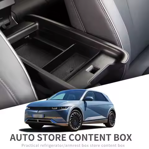 Center Console Storage Box for Hyundai Ioniq 5 2025 2026 Console Organizer for Ioniq 5 Upper Lower C