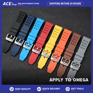 Apply To OMEGA Collaboration Fluorine Rubber Strap 20mm Breathable FKM Fluorine Rubber Strap