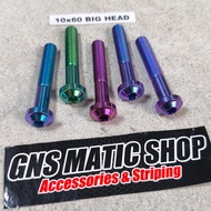 Titanium Bolt M10X60 Bighead Thread 14 Length 6cm Titanium bolt thread 14 m10X60 m6 titanium bolt