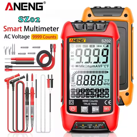 ANENG SZ02 Smart AC/DCVoltage Digital Multimeter Capacitance Meter 6000 Counts Auto Electrical Temp 