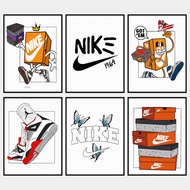 [Poster + Frameblock] Nike Frameblock Poster A3 Size 30x40 cm | Poster Poster | Aesthetic WALL Poste