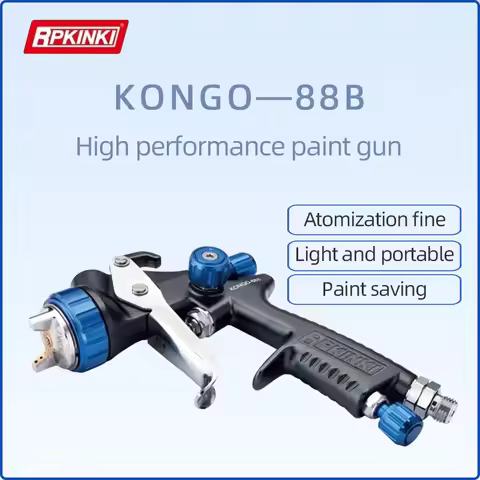 Japan KINKI KONGO-88B Airbrush King Kong Blue Car Spray Gun High Atomization On Pot 1.3 MM Face Pain