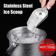 Steel Ice Scoop Thickened Stainless Steel Ice Shovel Rice Fruit Shovel Flour Food Shovel Shovel J0p1