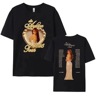 T-shirt Die Ayliva Tour, lengan pendek, kapas, leher bulat, t-shirt wanita berkualiti tinggi. T-shir