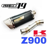 Project79 Exhaust Kawasaki Z900 Slip On Piping Manifold Stainless Steel Muffler Accessories Ekzos Z9