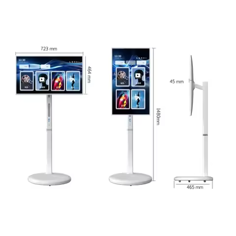 21.5/24/27/32 Inch Tablet Tv Smart Touch Screen Android OS 6gb+128gb Storage 360 Rotating Tv Stand f