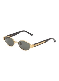LINDA FARROW SADIE ACETATE OVAL SUNGLASSES
