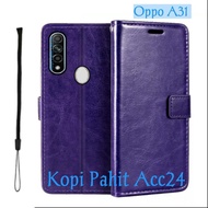 Case Untuk Hp Oppo A31 2020 Oppo A8 Flip Cover Wallet Sarung Hp Casing Dompet Flip Magnet