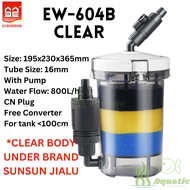 Sunsun Canister Filter EW-604B / HW-604B With Pump 800L/H EW604B HW604B