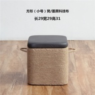 Stool รูปทรงกลม ขนาดเล็ก ทำจากไม้ ที่นั่งสบาย รองเท้า โซฟา ที่มีช่องเก็บของ บ้าน ห้องนั่งเล่น ที่นั่