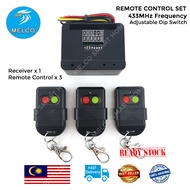 Remote Control Autogate 2CH 433Mhz (DIP) 3 Transmitter and 1 Receiver