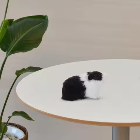 Simulated Guinea Pig Soft Animal for Early Learning Cognitive Development Observation Skills Imagina