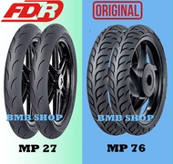 Paket Ban Motor FDR MP 27 / 76 Champion 90/80 ring 14 Racing Soft Compound Tubeless 2pc  Sepasang Depan Belakang  Original Gratis Pentil untuk motor Metic Beat Vario Mio Scoopy Spacy