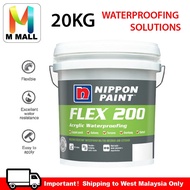 M MALL (20kg) White/Grey NIPPON PAINT FLEX 200 Arcylic Waterproofing / (18kg) Grey PENTENS T-201 UV 