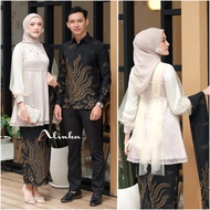 Kebaya modern wisuda couple batik brukat remaja terbaru mewah satu set pasangan keluarga baju pesta 