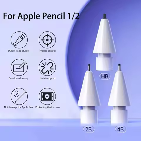 For Apple Pencil Pen Nibs Pencil Case For Apple Pencil Tip 2B HB Soft Hard For Apple Pencil 1st 2nd 