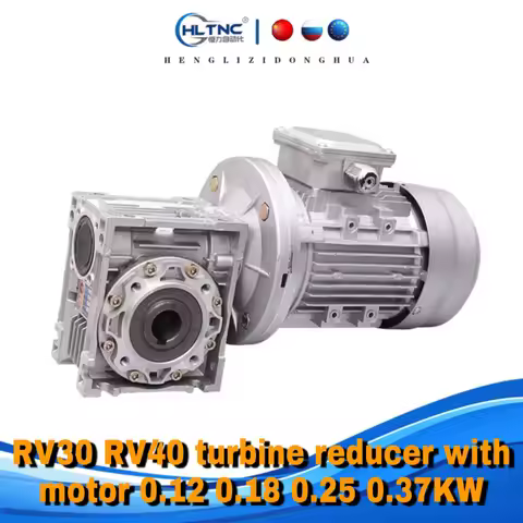NMRV030 NMRV040 1:5/7.5/10/15/20/25/30/40/50/60/80/100 Ratio turbine reducer with motor 0.18 KW YL63
