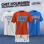 Oklahoma Thunder Chet Holmgren # 7 NBA T-shirt Basketball Basketball Shirt Men's and Women's NBA T-s