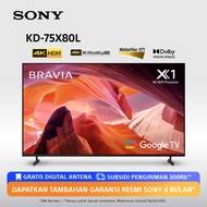 SONY Bravia LED X80L 4K HDR Google TV 75 Inch KD-75X80L - FREE ANTENNA