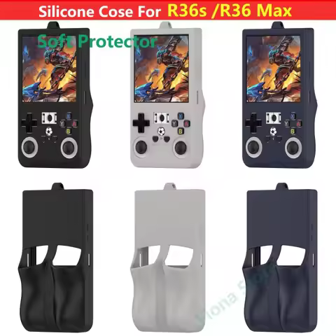 R36s R36 Max Silicone Case For R36Max R36 S Handheld Game Console Silicone Protective Cover Box Soft