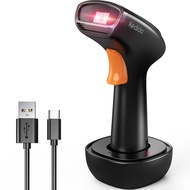 Kedida 2D 2.4GHz Wireless Barcode Scanner, 1D 2D QR Code Scanner 3-in-1 Bluetooth USB Wired Barcode 