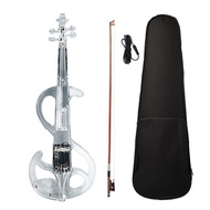 Luminous Violin Electronic Violin Crystal Violin Silent Violin Electronic Sound Violin with Bow Box