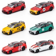 FZDCT 1/64 Alfa Romeo Giulia GTAm Model Sports Car Vintage Cars Diecast Vehicle Collection Toy for A