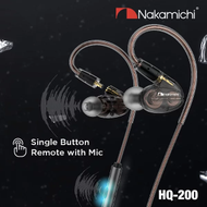Nakamichi HQ 200 雙動態驅動器入耳式監聽有線耳機麥克風