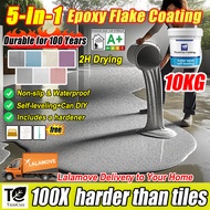 💎Ramadhan Best🔥 5 in1 epoxy flake coating 10KG epoxy floor paint tile coating bathroom cat epoxy lan