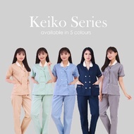 [Renne] Keiko Short Sleeve Nurse Uniform Babysitter Uniform/ Nanny Uniform/ Nurse Uniform/