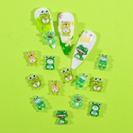 50PCS 3D Frog Nail Charms Multi Shapes Cute Frogs Resin Nail Art Charms Flatback Slime Resin Charms 