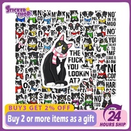 50pcs Funny Poisonous Tongued Cat Dog Sticker DIY Suitcase Scrapbooking Phone Laptop Sticker