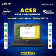 ACER CHROMEBOOK C731 || Intel Celeron N3060 || RAM 4GB SSD 16GB || Playstore Chromebook Laptop