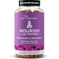 Nourish Lactation Supplement - Postpartum Support for Healthy Milk Flow & Production - Fenugreek Cap