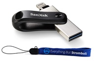 SanDisk 128GB iXpand Go Flash Drive for iPhone, iPad, Computers & Laptops - 2-for-1 USB 3.0 Drive wi