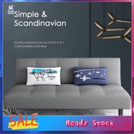 ❁Fred Marilena（HOT ITEM） [FREE DELIVERY SARAWAK] 2 in 1 Foldable Sofa Bed 3 Seater or 4 Seater