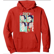 เสื้อฮู้ด KPop Demon Hunters Huntrix Zoey เสื้อคลุมด้วยผ้า ฝ้าย 100%