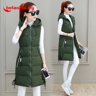 Hitchie -10Deg Women Sleeveless Padded Winter Down Jacket Woman Fleece Baju Sejuk Tebal Parka Korean