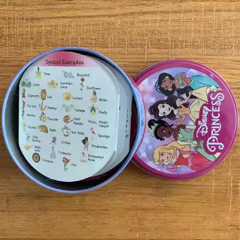 Disney Card Board Game 100th Anniversary Iron Box Card Frozen Princess 2 to 8 Player Family Holidays