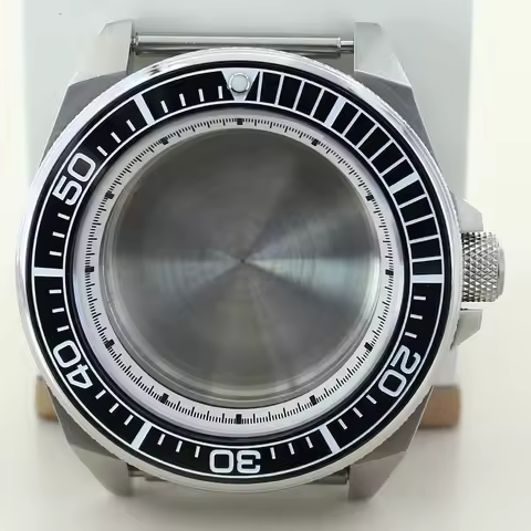 for 43.8mm Modified Samurai Watch Case Sapphire Glass For Seiko NH35 NH36 NH34 NH38 Movement 28.5mmD
