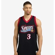 Allen Iverson 76ers 3 Mitchell & Ness Basketball Jersey Embroidered