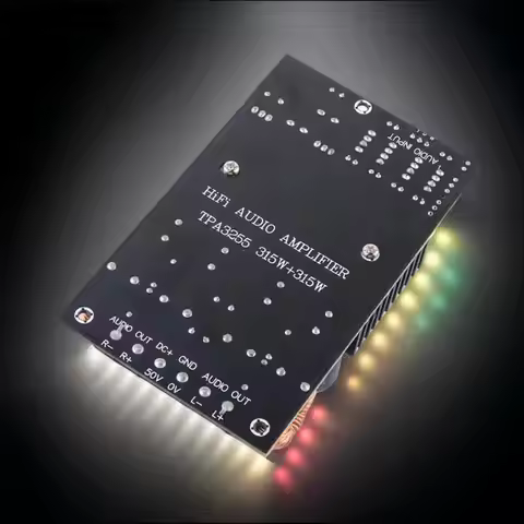 {QTG333} DC19-50V TPA3255 Audiophile-Grade Hi-Fi Digital Amplifier Board 600W High-Power 2.0 Dual-Ch