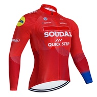 2025 QUICK STEP Cycling Jerseys Riding Long Sleeve Quick Dry MTB Bike Jerseys Autumn Men Bicycle Jer