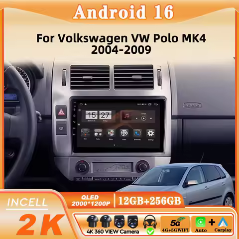 Android Car Radio For Volkswagen VW Polo MK4 6Q 9N 9N3 2004- 2009 radio Multimedia Video Navigation 