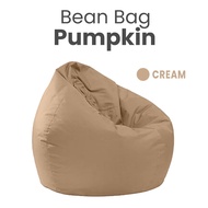 Bean Bag Pumpkin (Cover Only) Waterproof Foam Chair Bean Bag Medium Size Adult Minimalist Sofa Chair