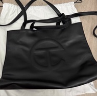 Telfar Black Shopping Bag 中size