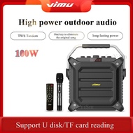 K3H outdoor performance portable 100W high-power bluetooth audio amplifier home karaoke speaker card U disk with microphone