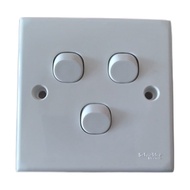 Schneider Triple Clipsal E33 Switch Triple 3Gang 1Way Classic
